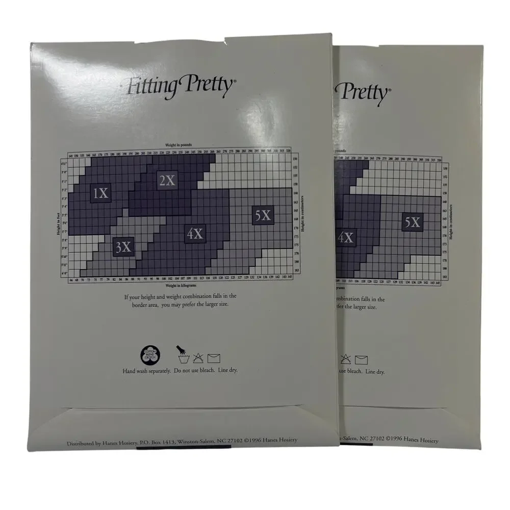 2 Pair Hanes Fitting Pretty Queensize Size 4-5 Plus Pantyhose P24 Sheer Sandal